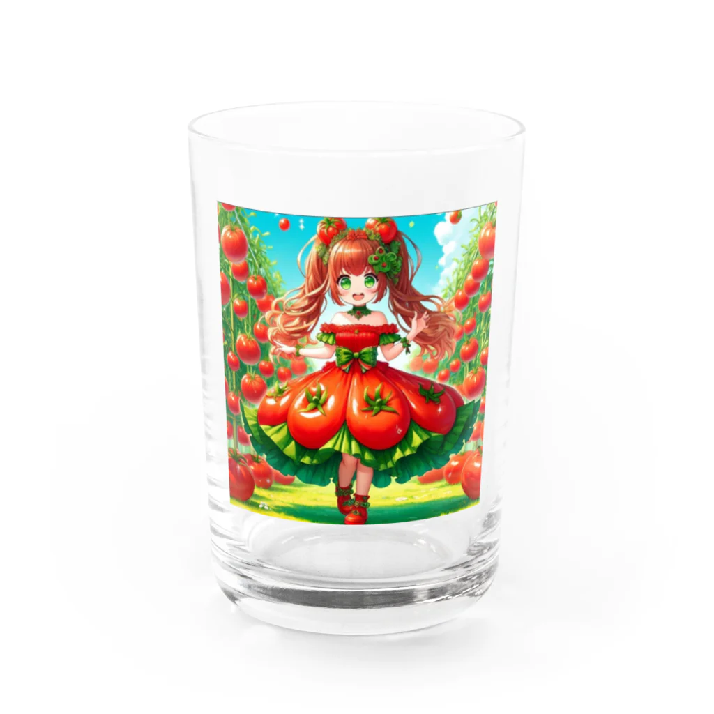 bottaの可愛い、トマト、リコピン Water Glass :front