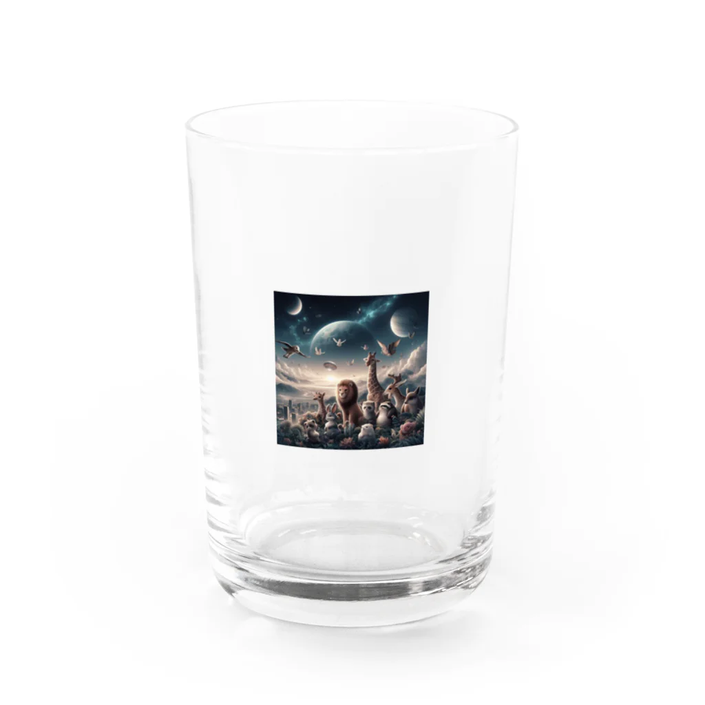 rinn22の動物王国 Water Glass :front