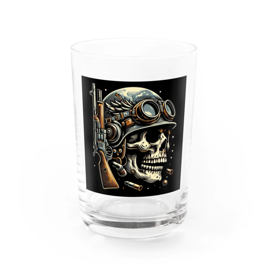 バッカスJPの兵士スカル Water Glass :front