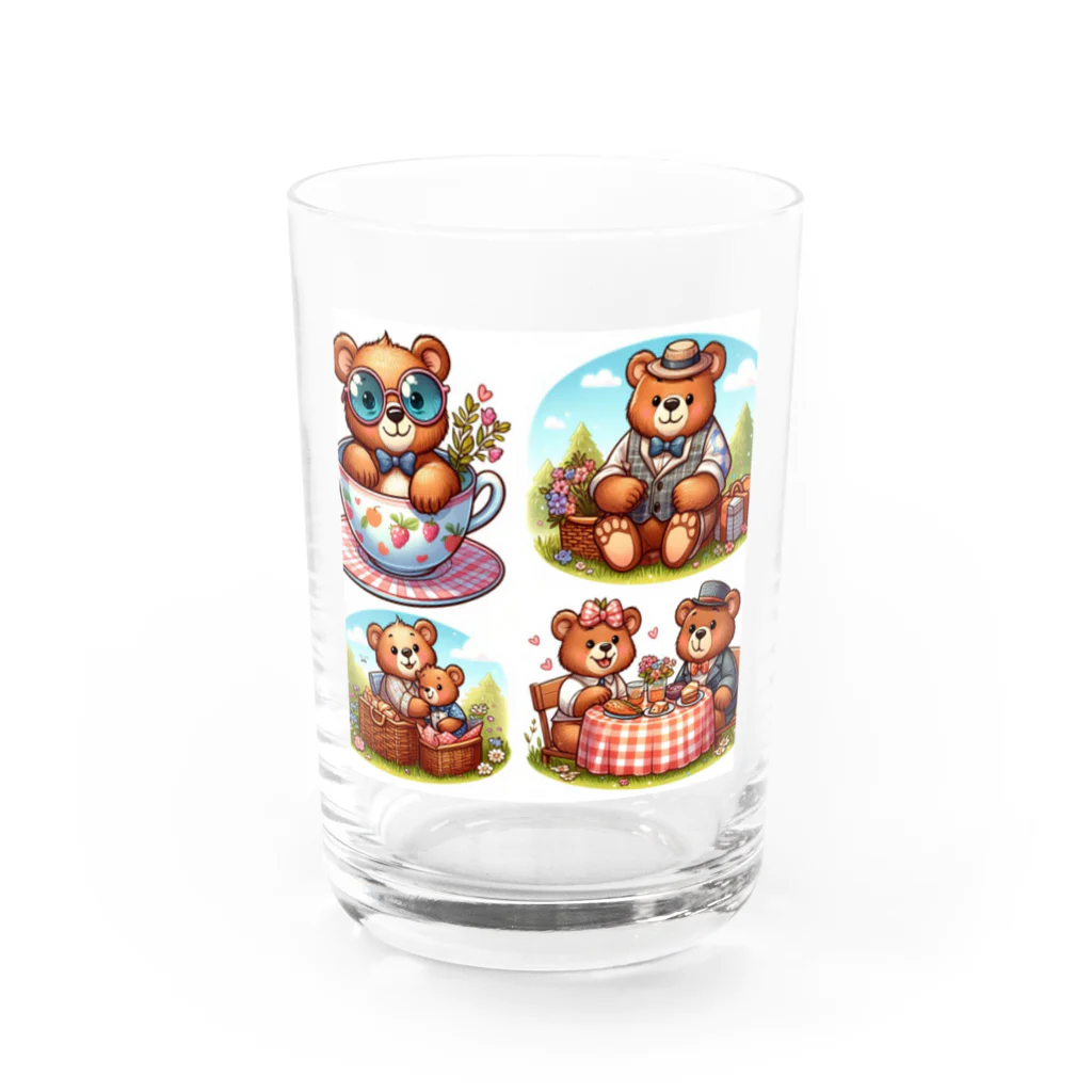 Chocolaのピクニックマ1 Water Glass :front