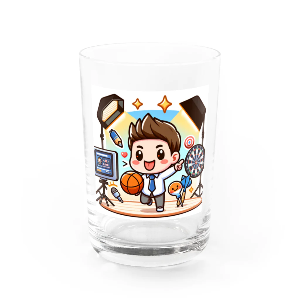 bottaの可愛い、かず。さん、バスケダーツ Water Glass :front