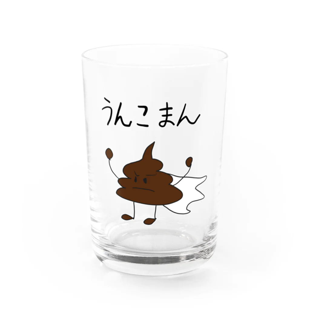 闇鍵でぃーきぃーのウンコマン Water Glass :front