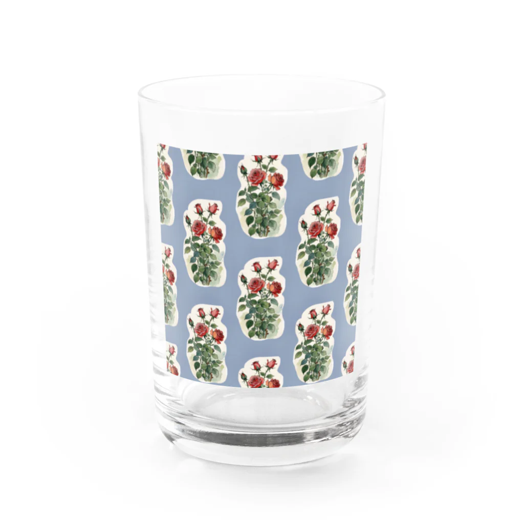 (っ◔◡◔)っ ♥ Le Petit Trésor ♥の𝕲𝖆𝖗𝖉𝖊𝖓 𝕽𝖔𝖘𝖊 Water Glass :front