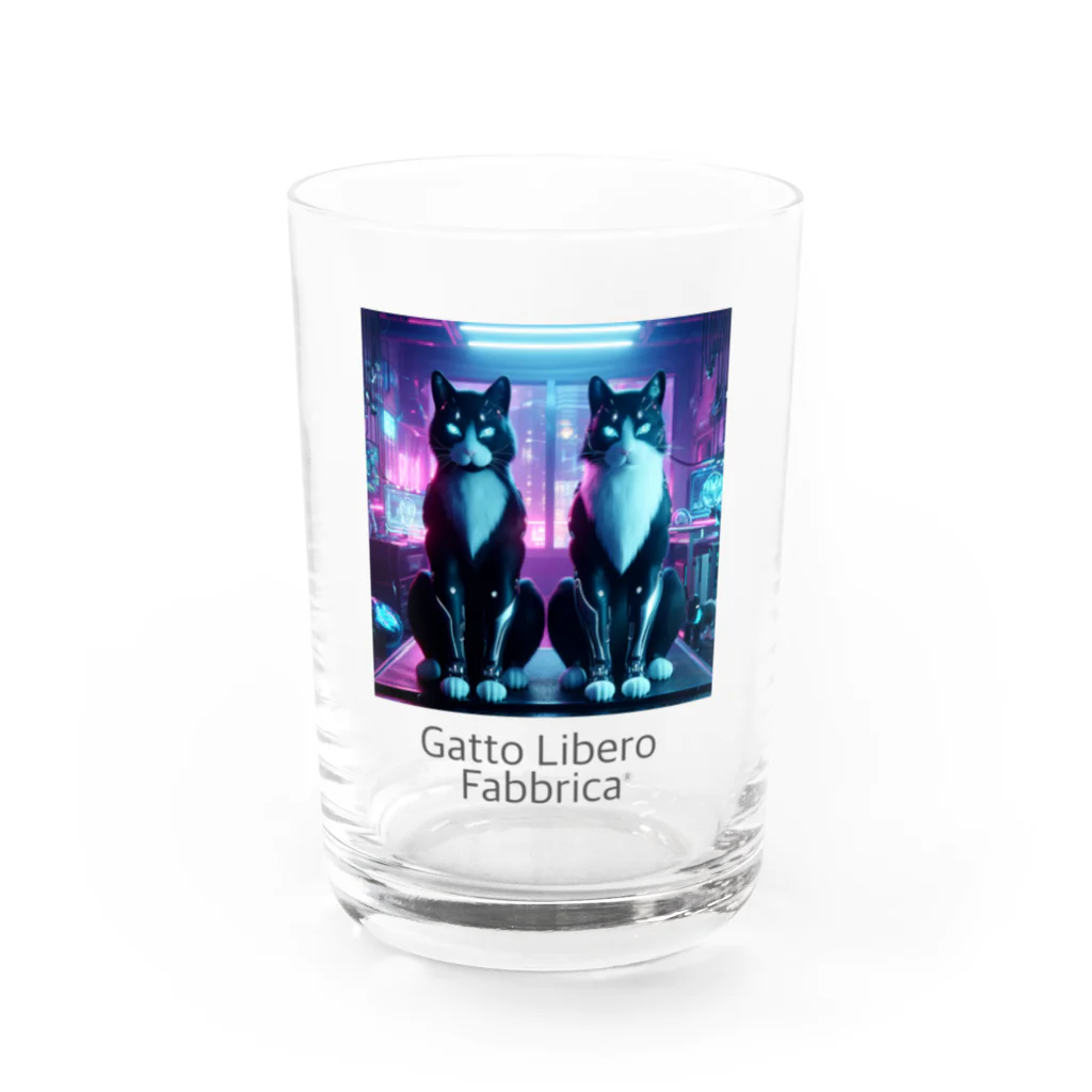 GattoLibero_FabbricaのCyberpunk GLF Water Glass :front