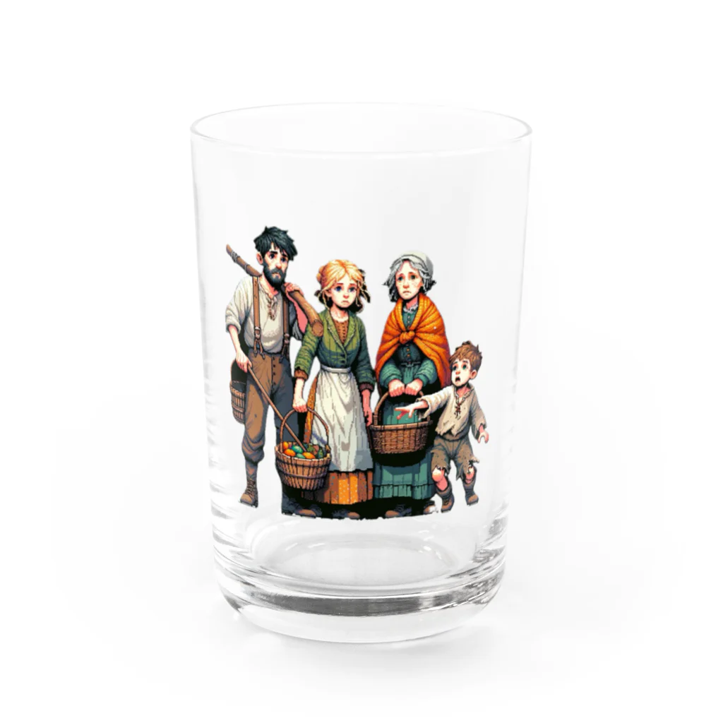 Pixel Art Goodsの村人（pixel art） Water Glass :front