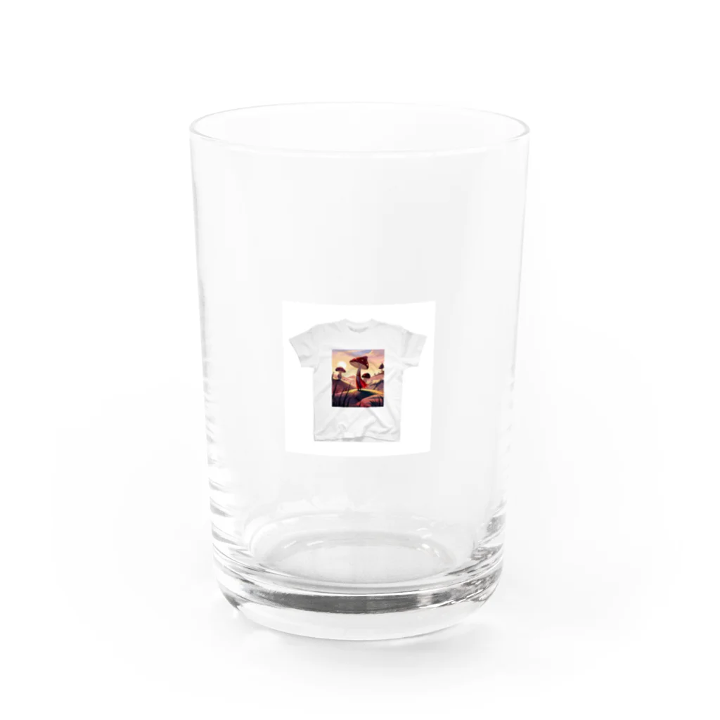 azaliaの勇者きのこ Water Glass :front