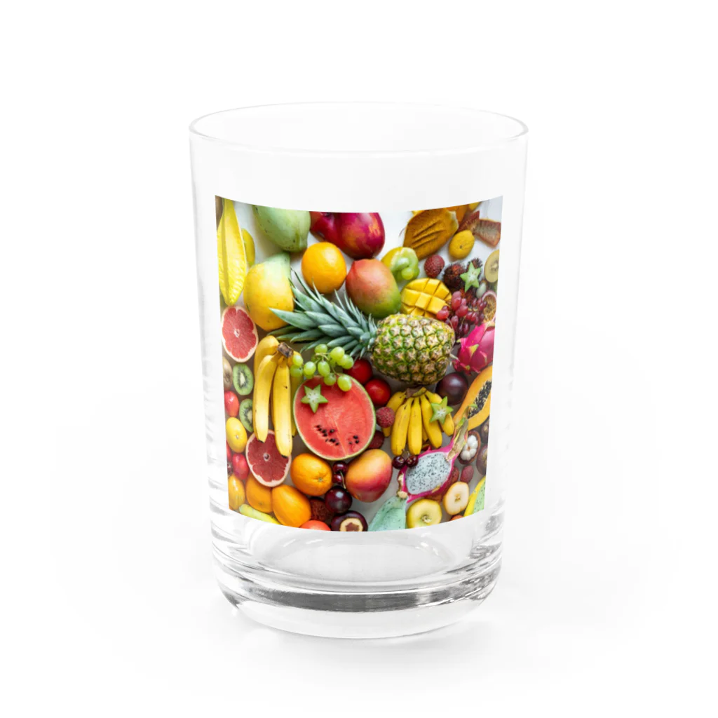 awesome_cのFruit salad フルーツサラダ Water Glass :front