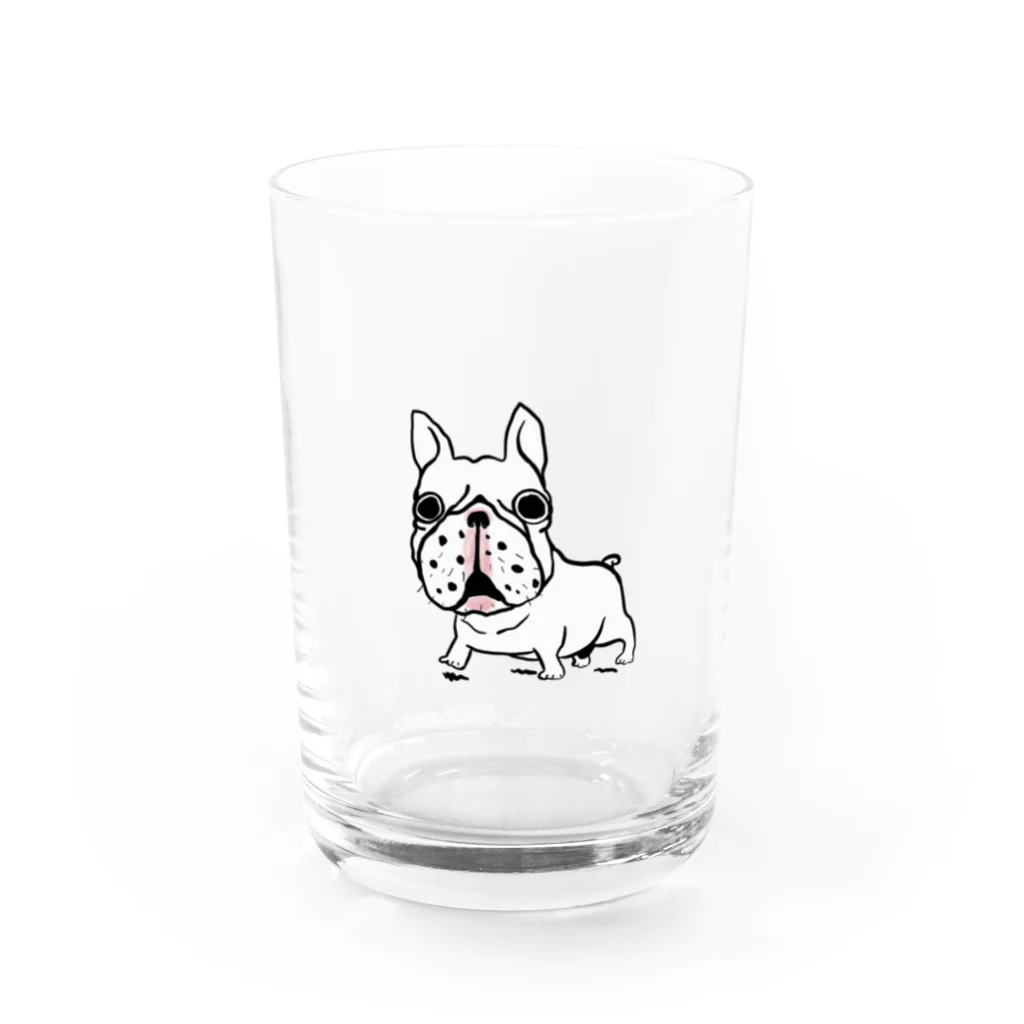 ブヒーズのSNUB NOSE DOGS※フレンチブルドッグ※ Water Glass :front