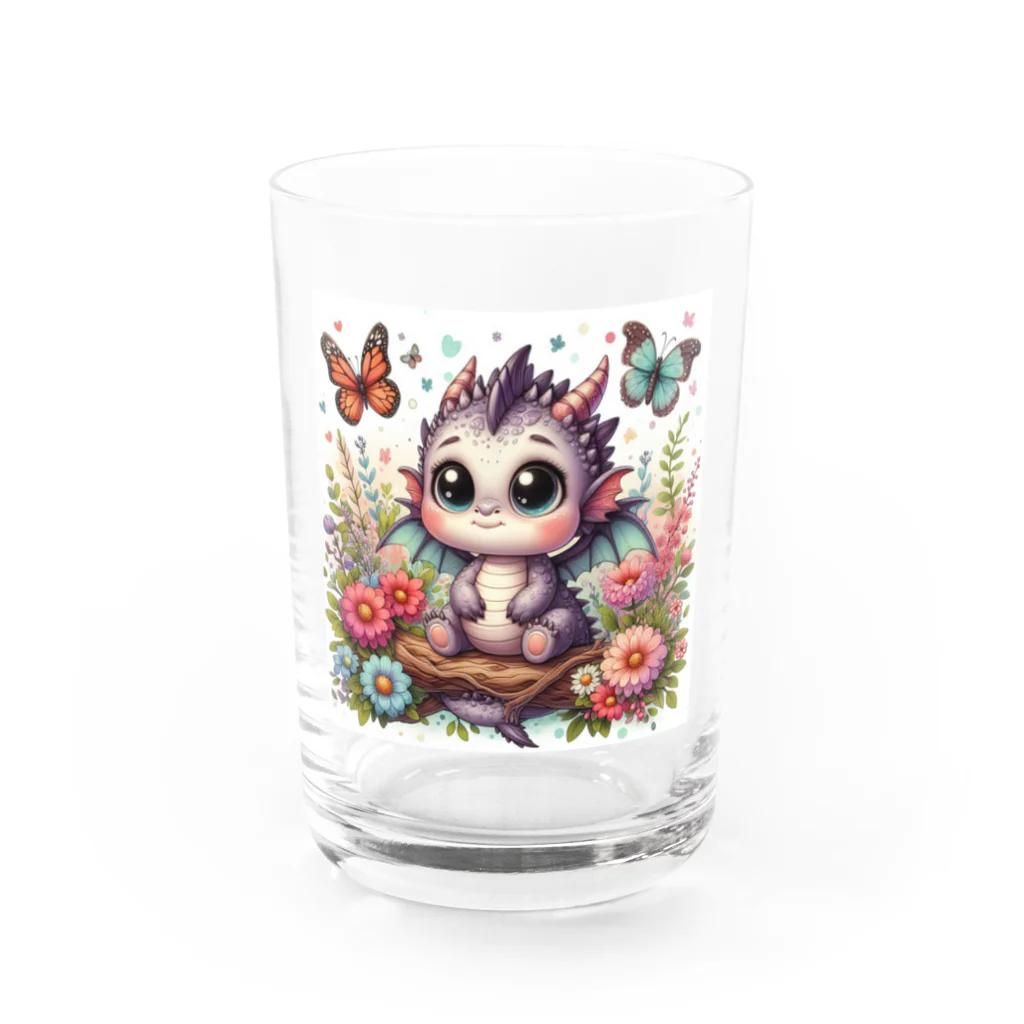 正龍のCute3龍我ryuga Water Glass :front