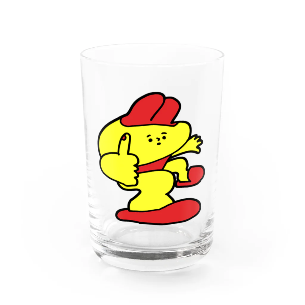 もちもちボックスの 奥行きうさちゃん Water Glass :front