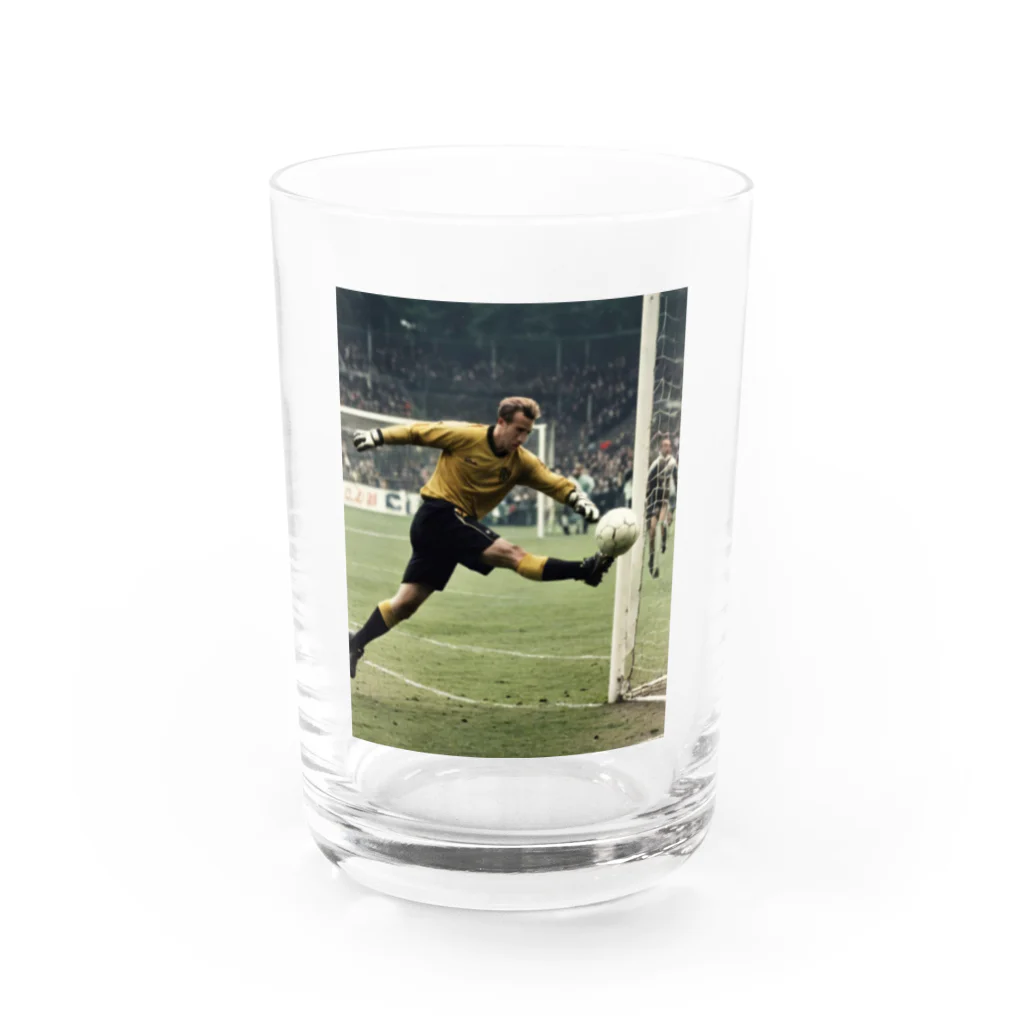 TERACHAUのFOOTBALL Water Glass :front