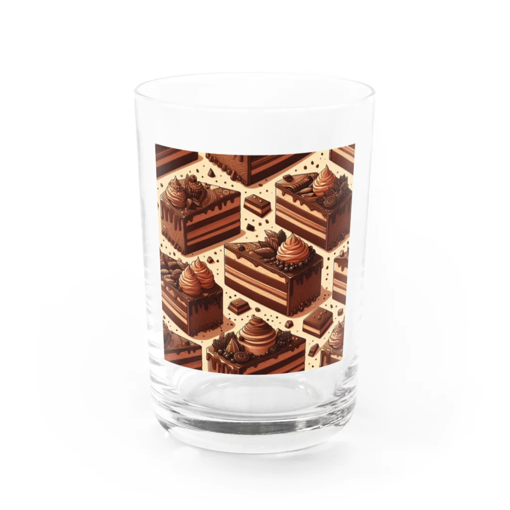 デザートグッズのケーキ Water Glass :front