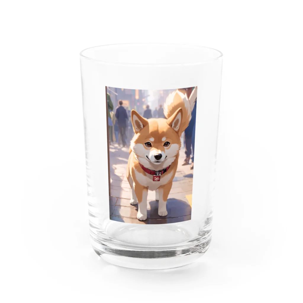 konoha_0326のしば犬くん Water Glass :front