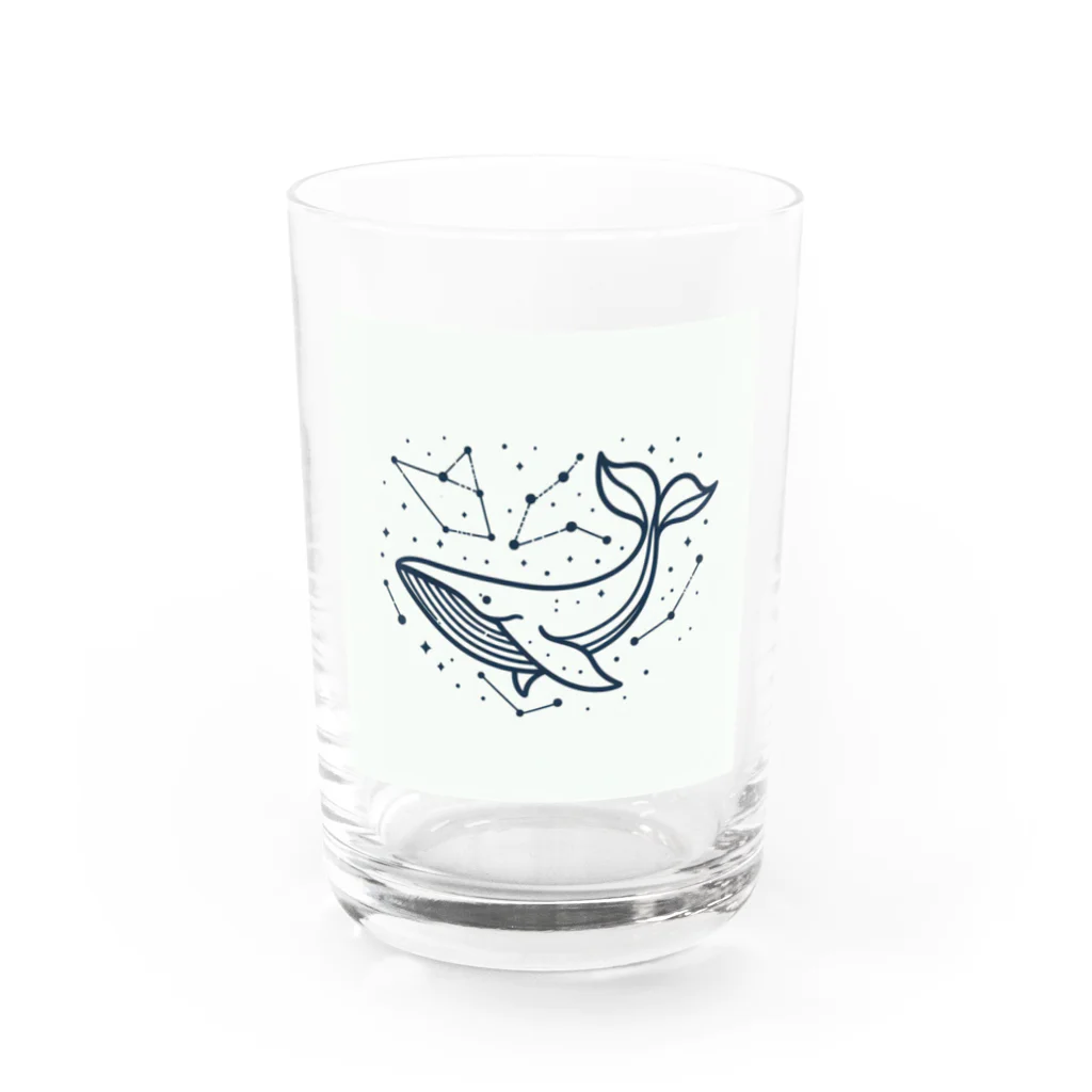 きままにまにまにの海響く鯨歌 Water Glass :front