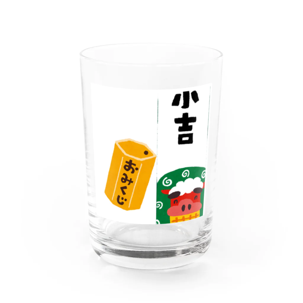 Happiness Home Marketのおみくじ小吉 Water Glass :front