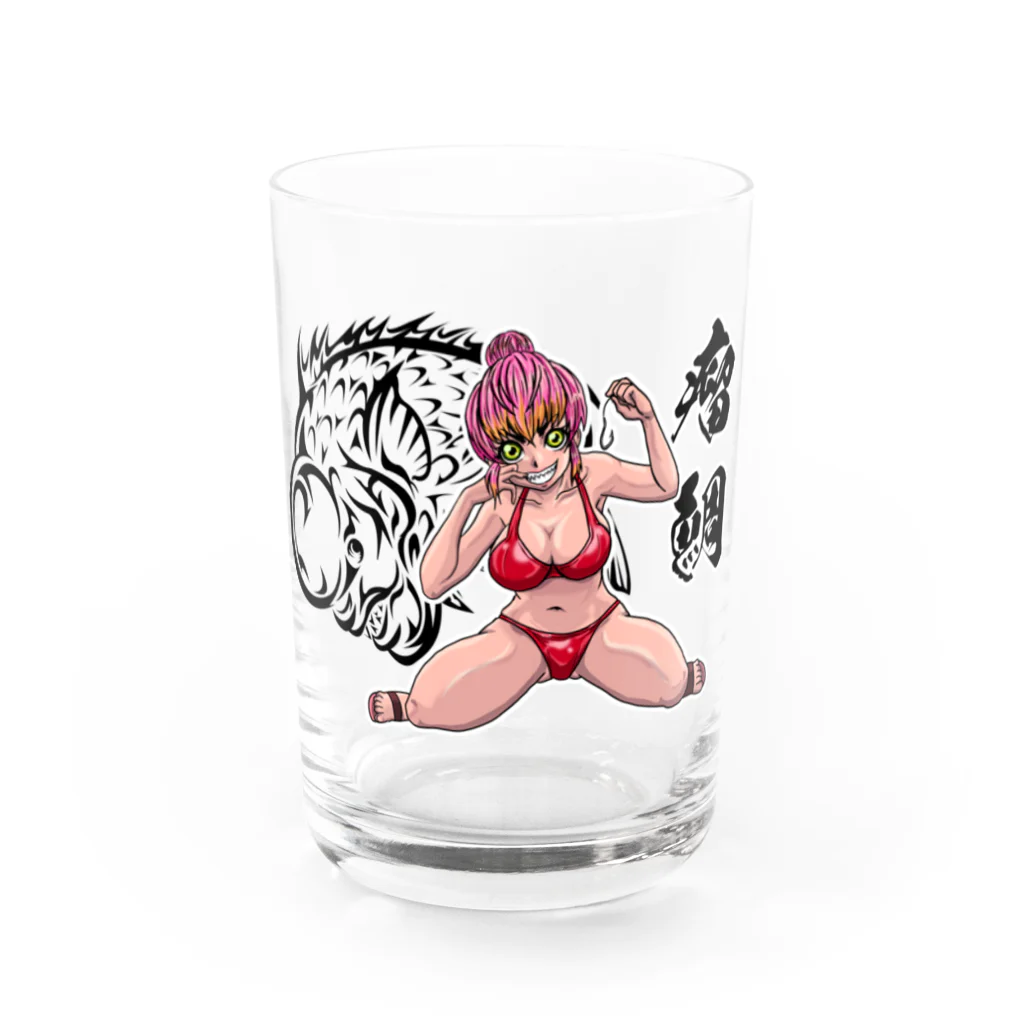 Carnelのコブダイ娘 Water Glass :front