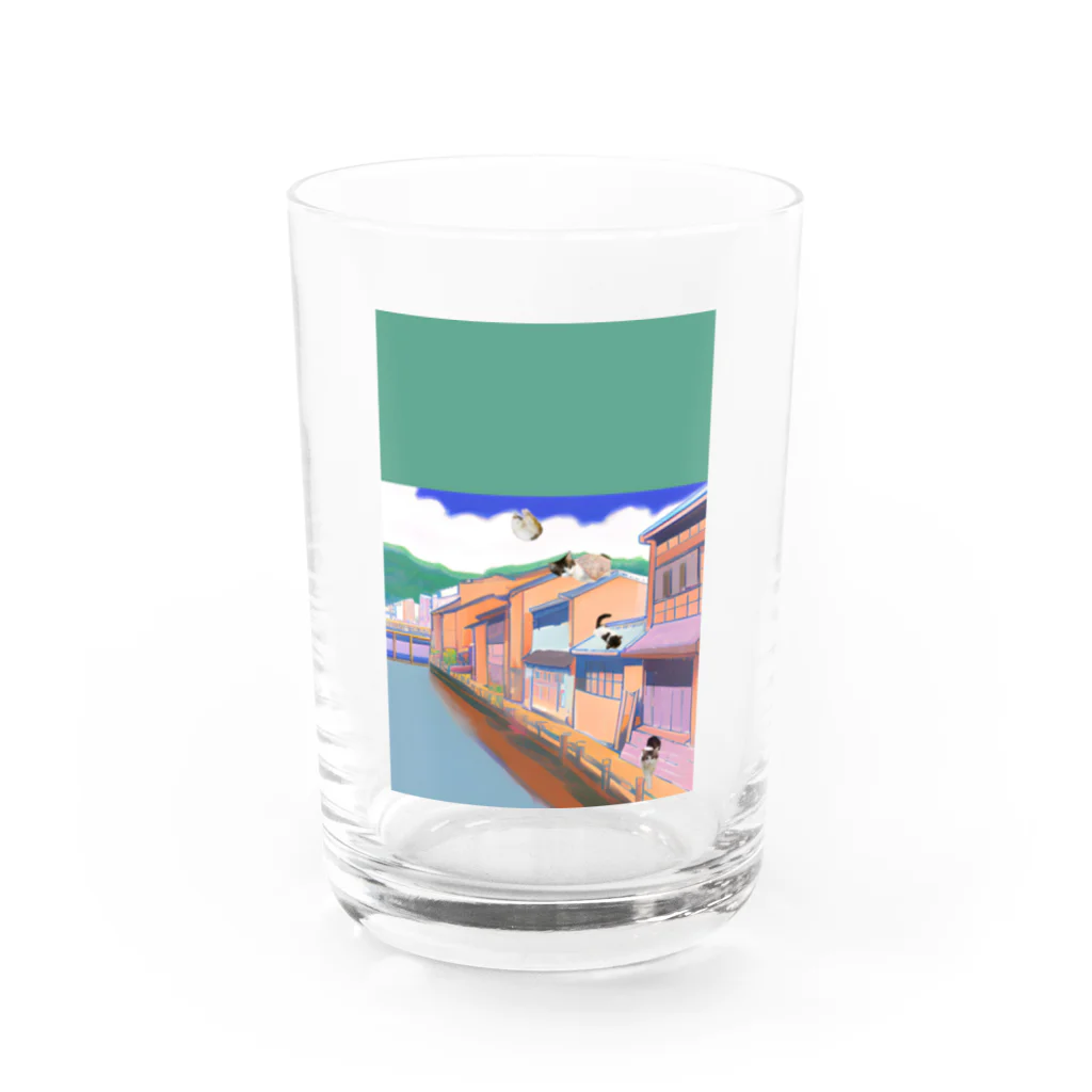 momo_emiの昔と猫 Water Glass :front