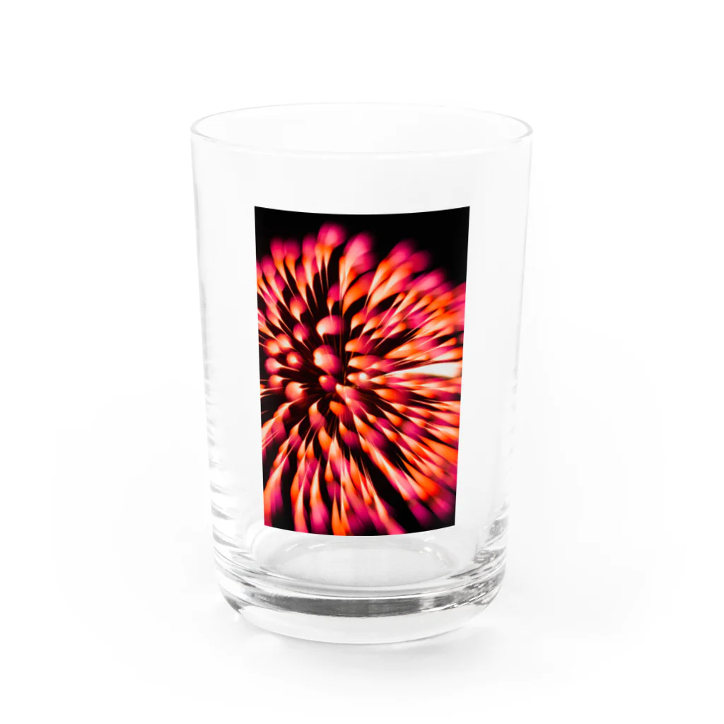 つむぎのHANABI 1 Water Glass :front