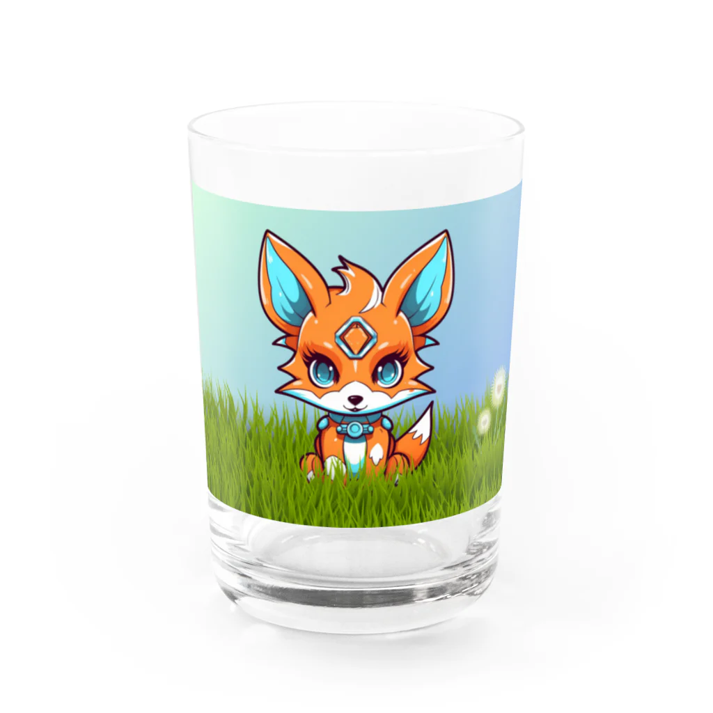 Vasetti_pressの可愛いキツネ Water Glass :front