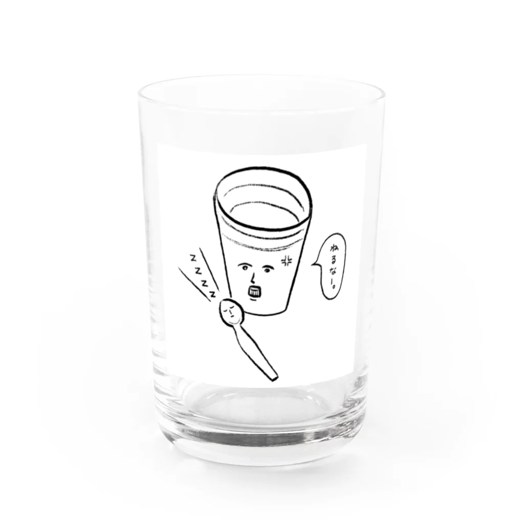 _F_U_T_A_N_J_I_のコップ先生とスプーンちゃん。 Water Glass :front