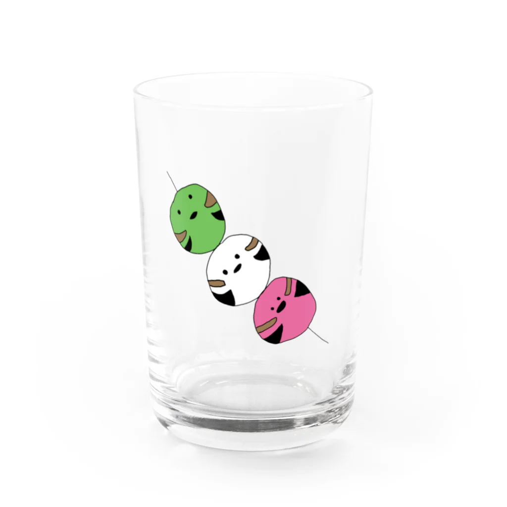 holly_birdsの【ばーず】シマエナガ団子 Water Glass :front