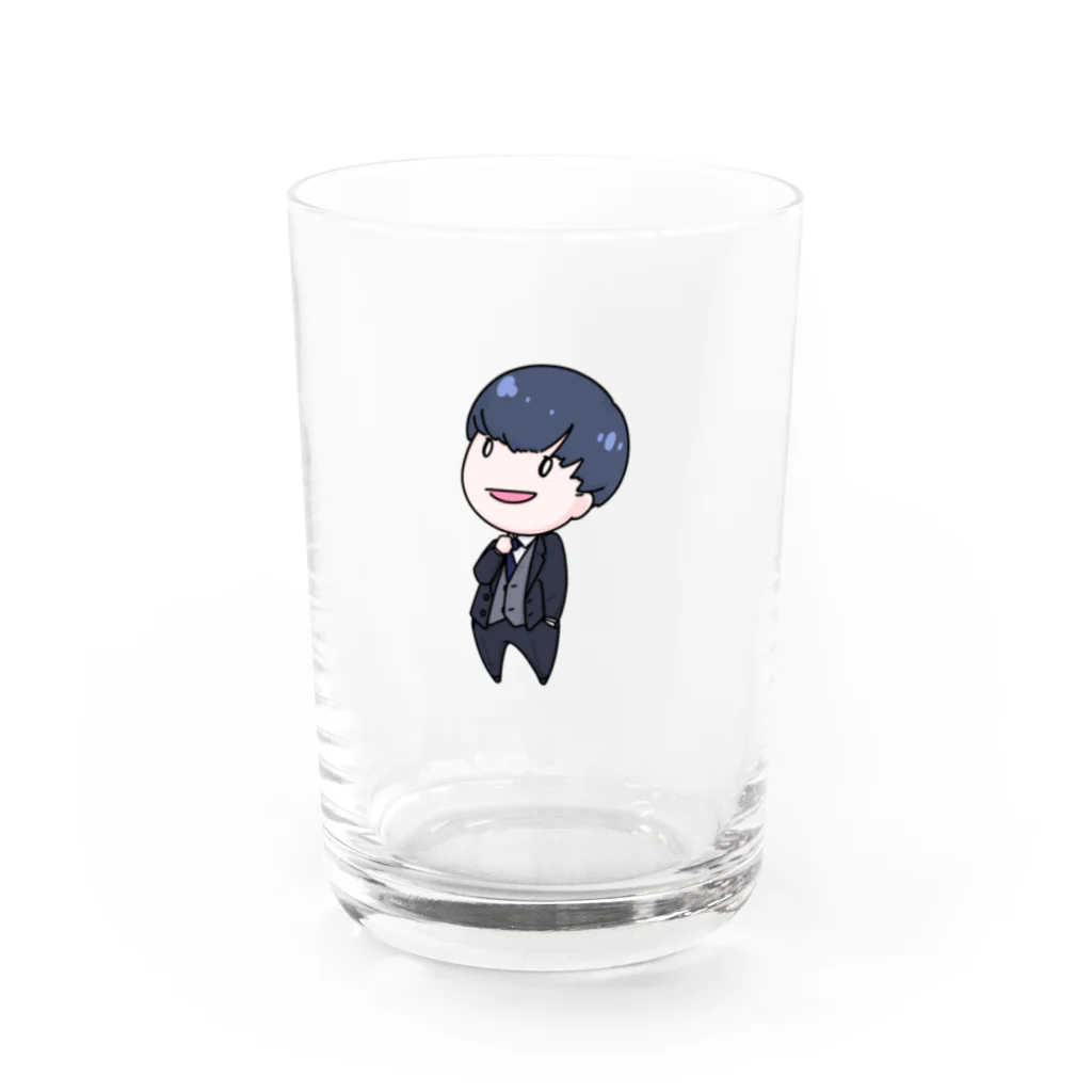 【もっくん公式ｵﾝﾗｲﾝｼｮｯﾌﾟ】💭の『スーツもっくん』と一緒に休憩タイムを Water Glass :front