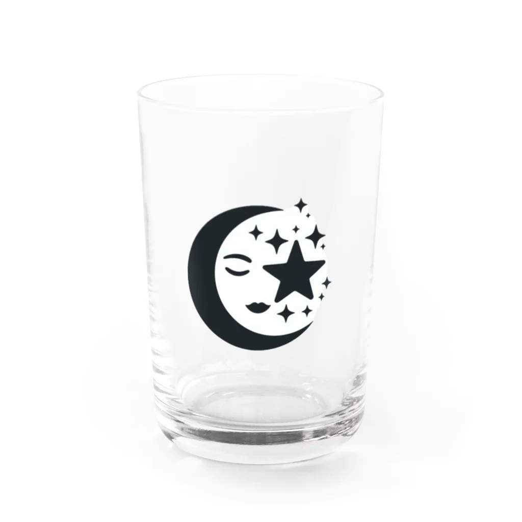 hanahanabiの月 Water Glass :front