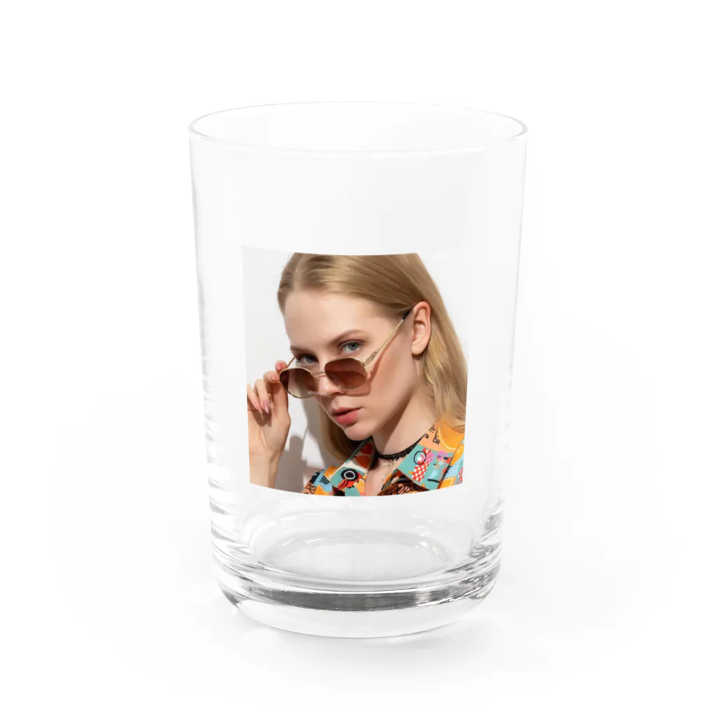 abicases520のMetal Frame Uv400 Gradient Lens Fashion Sun Glasses Square Retro Shades Vintage Women Persol グラス前面