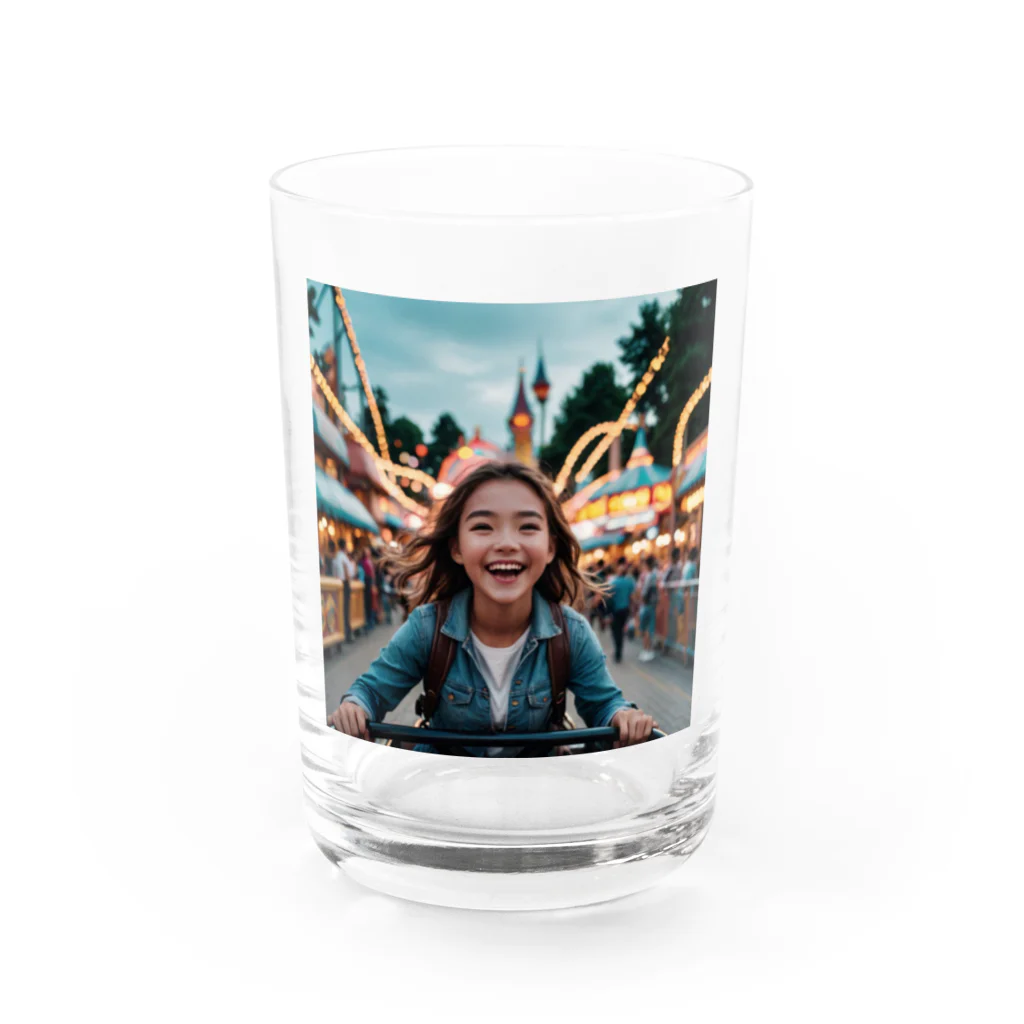 yuyuu_youtubeの笑顔の少女 Water Glass :front