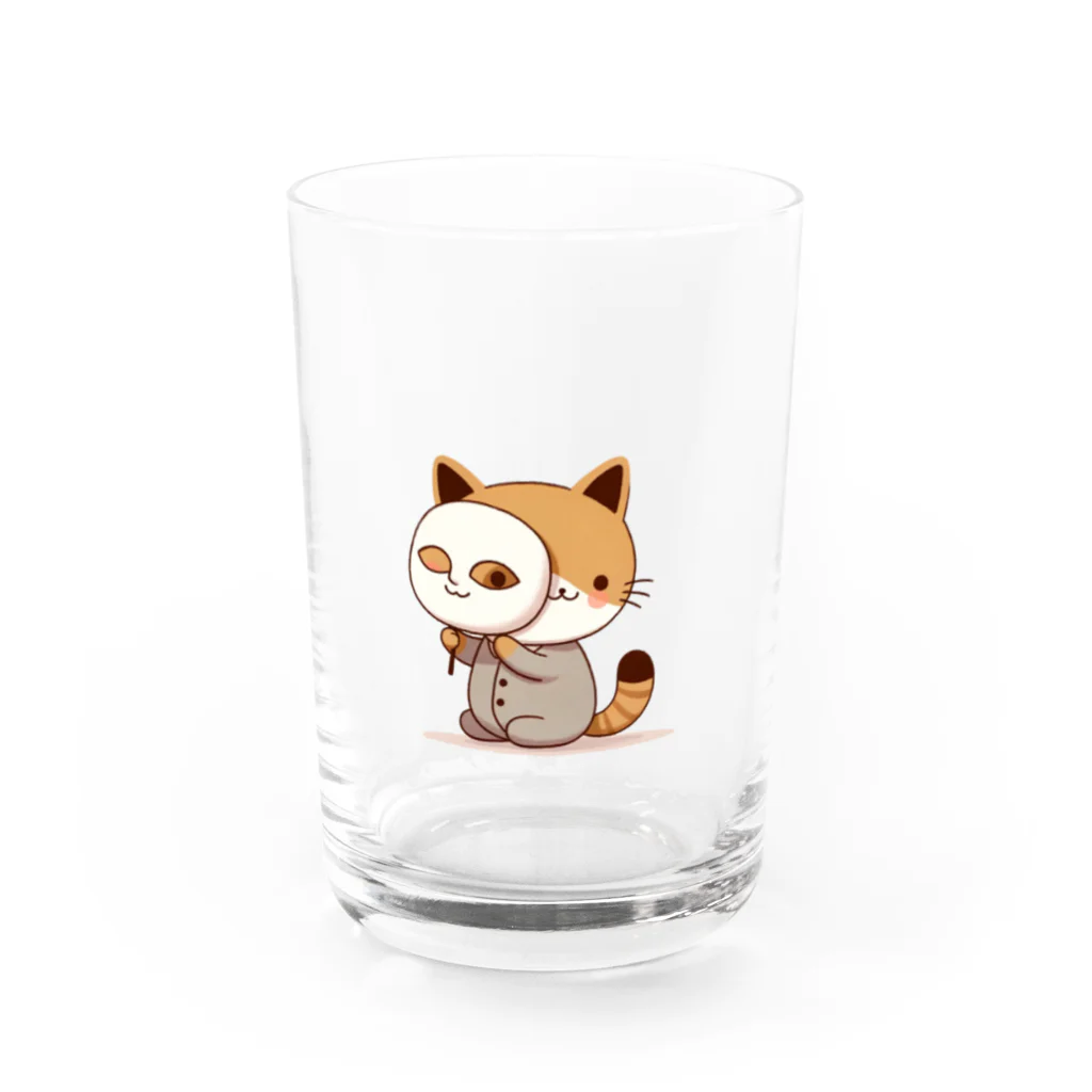 K'ramaの猫の仮面 Water Glass :front