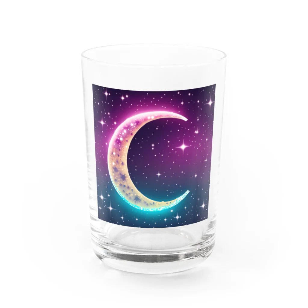 moonlightcatのグラデーションネオンカラームーン グラス前面