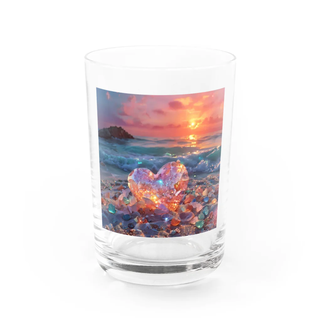 Mellow-Skyの美しすぎるハートシーグラス Water Glass :front