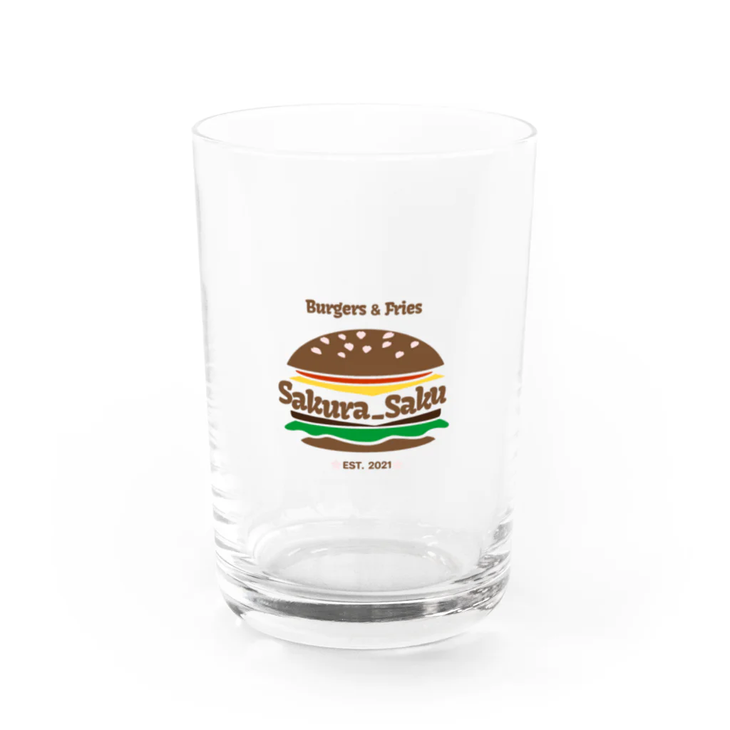 Burgers&Fries Sakura_SakuのBurgers&Frues Sakura_Saku オリジナルグッズ Water Glass :front