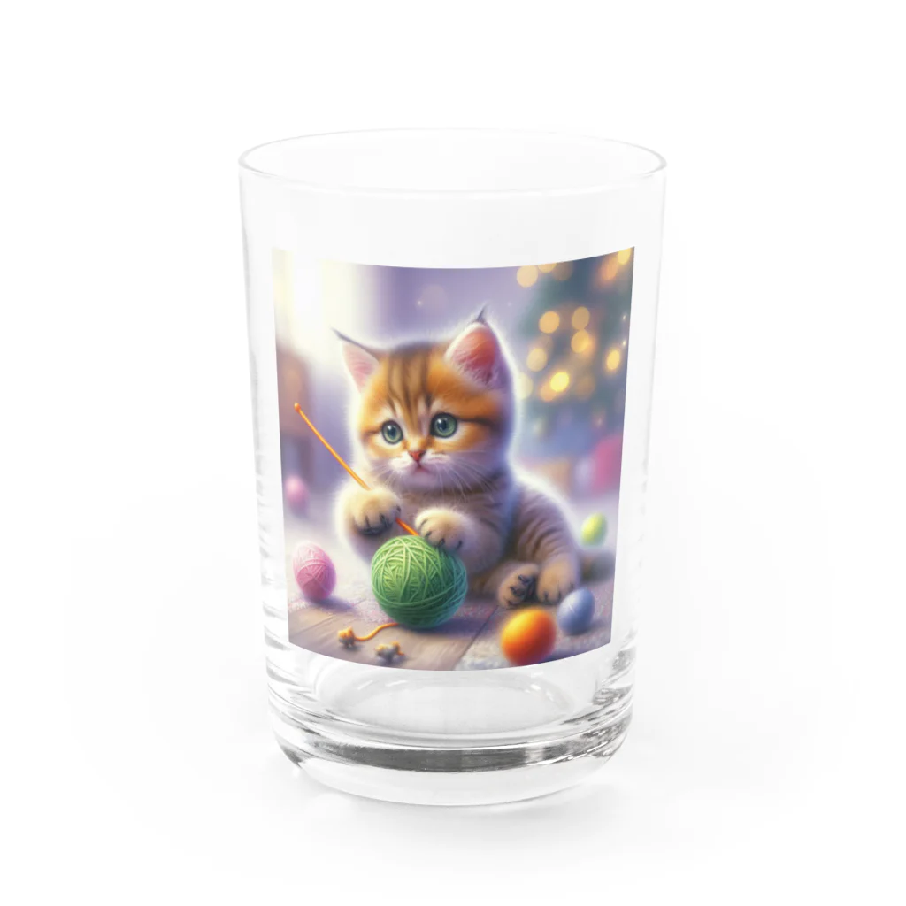 kangekiの遊ぶにゃんこNo.7 Water Glass :front