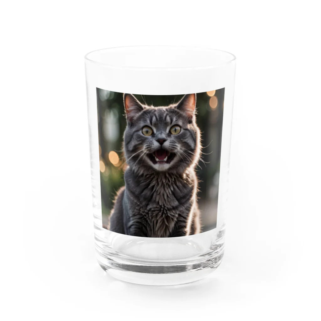 ikiyoshの灰色さん2 Water Glass :front