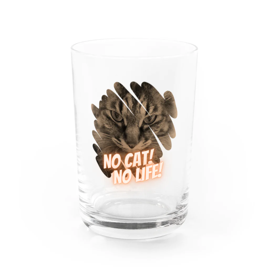 Lyra MoonpawのNO CAT! NO LIFE! Water Glass :front