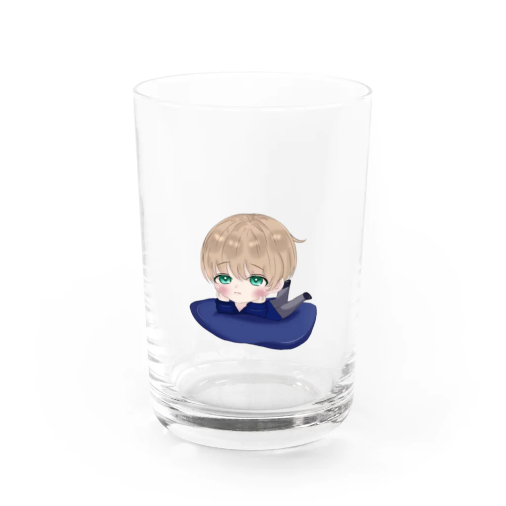 ほほんのみんなのそばにるきさん Water Glass :front