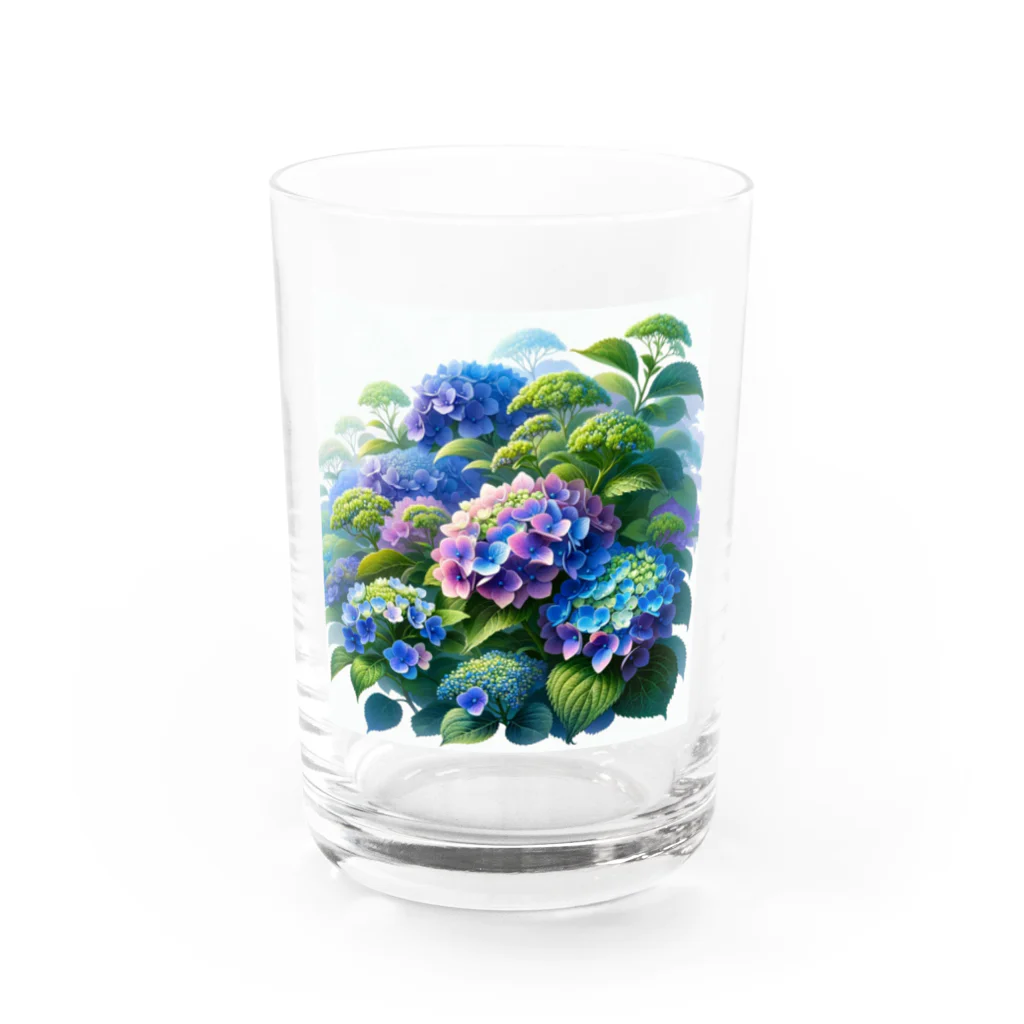 VeiledSageの紫陽花の饗宴 Water Glass :front