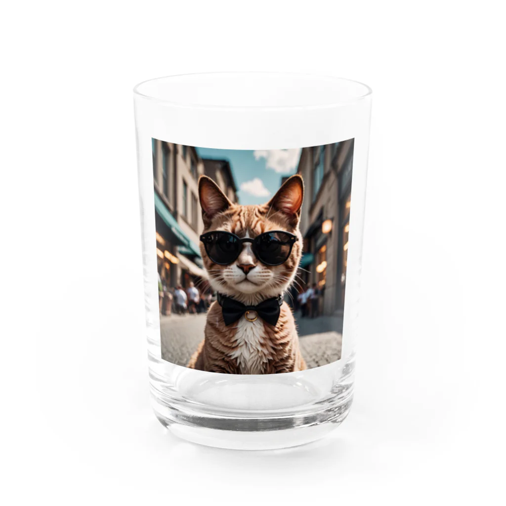 oz-chanのサングラスを掛けているモデルマンチカン猫 Water Glass :front