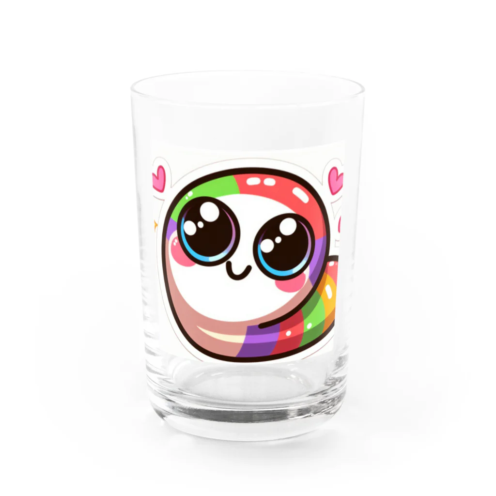 yuyuworldのにこにこスマイル Water Glass :front