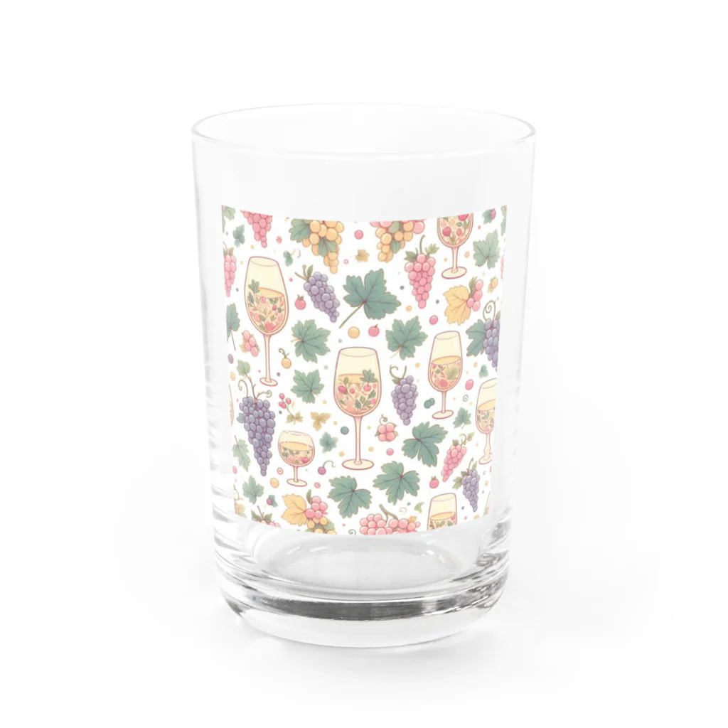 MOONY'S Wine ClosetのWine and Grapes Water Glass :front