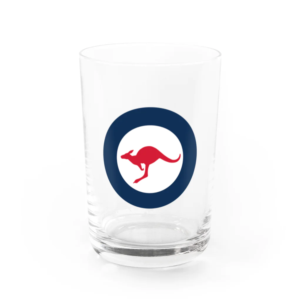 puikkoの国籍マーク　オーストラリア Water Glass :front