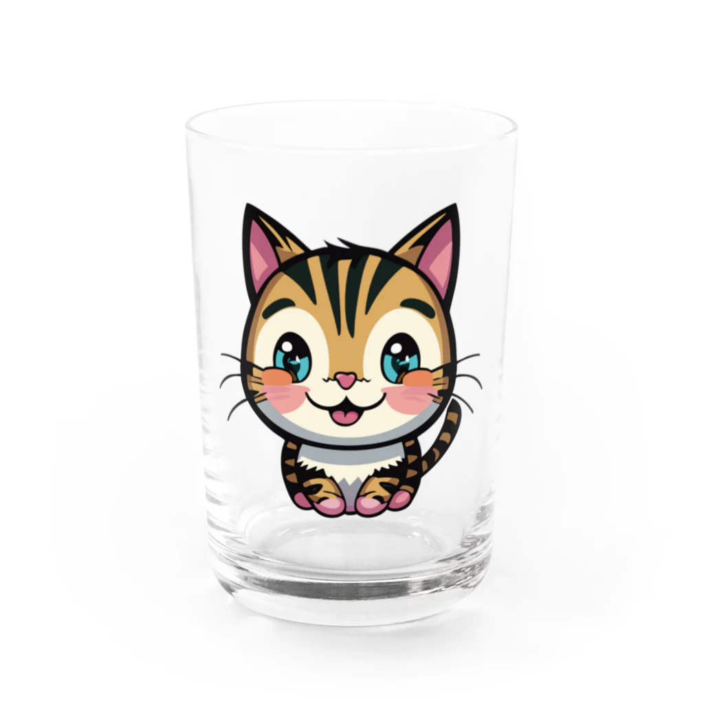 kenny777のトラ子猫 Water Glass :front