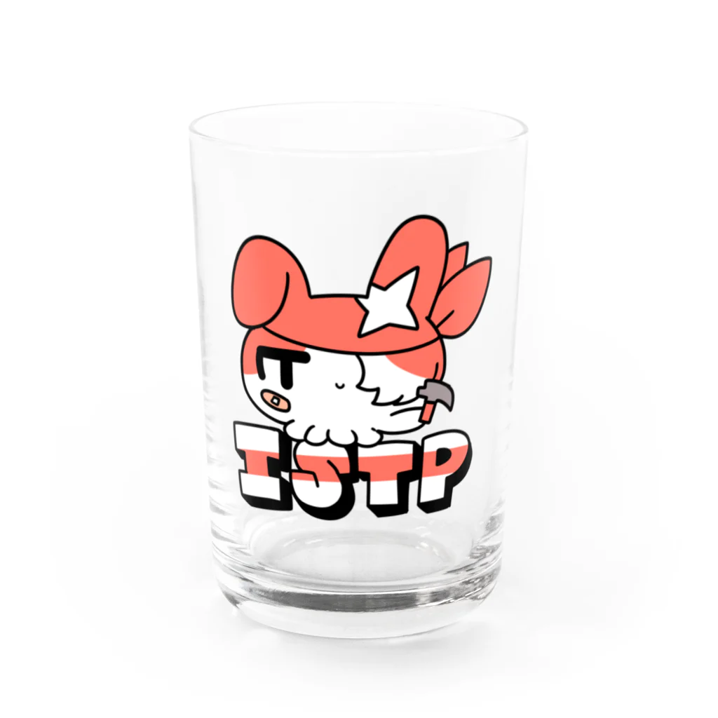 ムラサキゲジゲジのオンラインショップの16性格タコちゃんず ISTP Water Glass :front