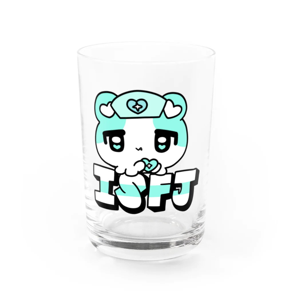 ムラサキゲジゲジのオンラインショップの16性格タコちゃんず ISFJ Water Glass :front