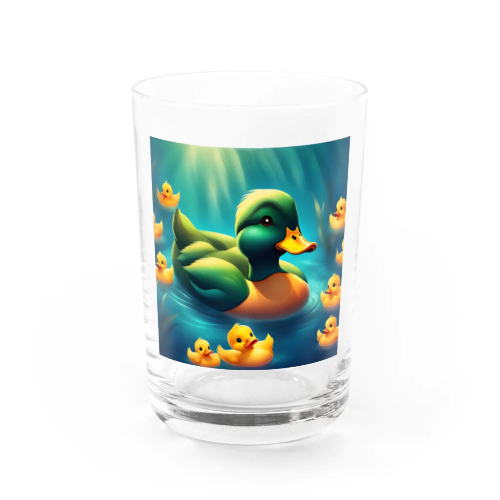 pipi_popoのアヒル Water Glass :front