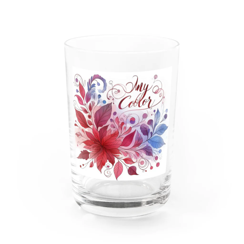 MILIKUのMy Color 赤と紫 Water Glass :front