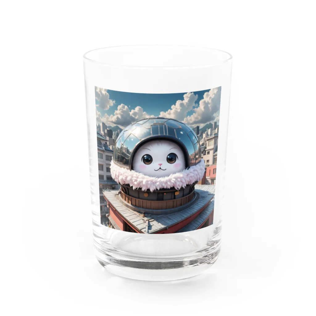 AI妖怪大図鑑の天体観測妖怪　バンポン Water Glass :front