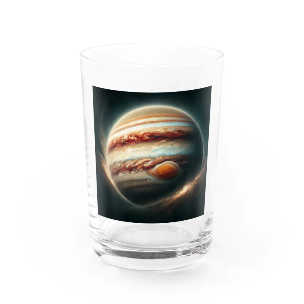 宇宙の神秘グッズ販売所のジュピター Water Glass :front