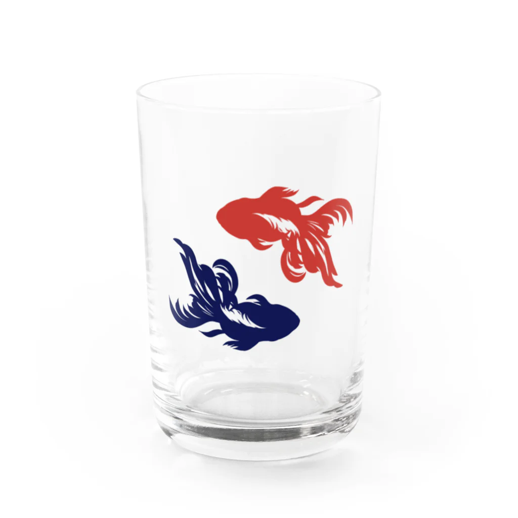 sokabeの和風シルエット金魚 Water Glass :front